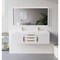Castello Usa Thames 60-inch White Vanity Set with White Top and Gold Handles CB-MC-60W-GLD-20146-WH - alternate 4